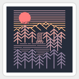 Geometric Valley Sticker